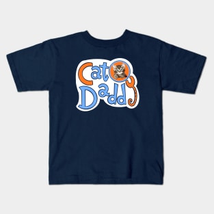 Tabby Cat Daddy Kids T-Shirt